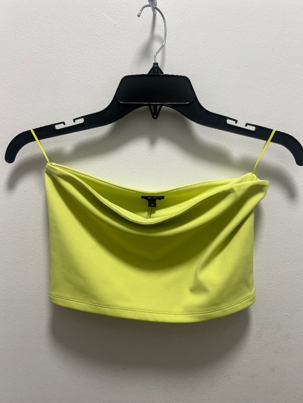 Express Neon Yellow Crop Tube Top